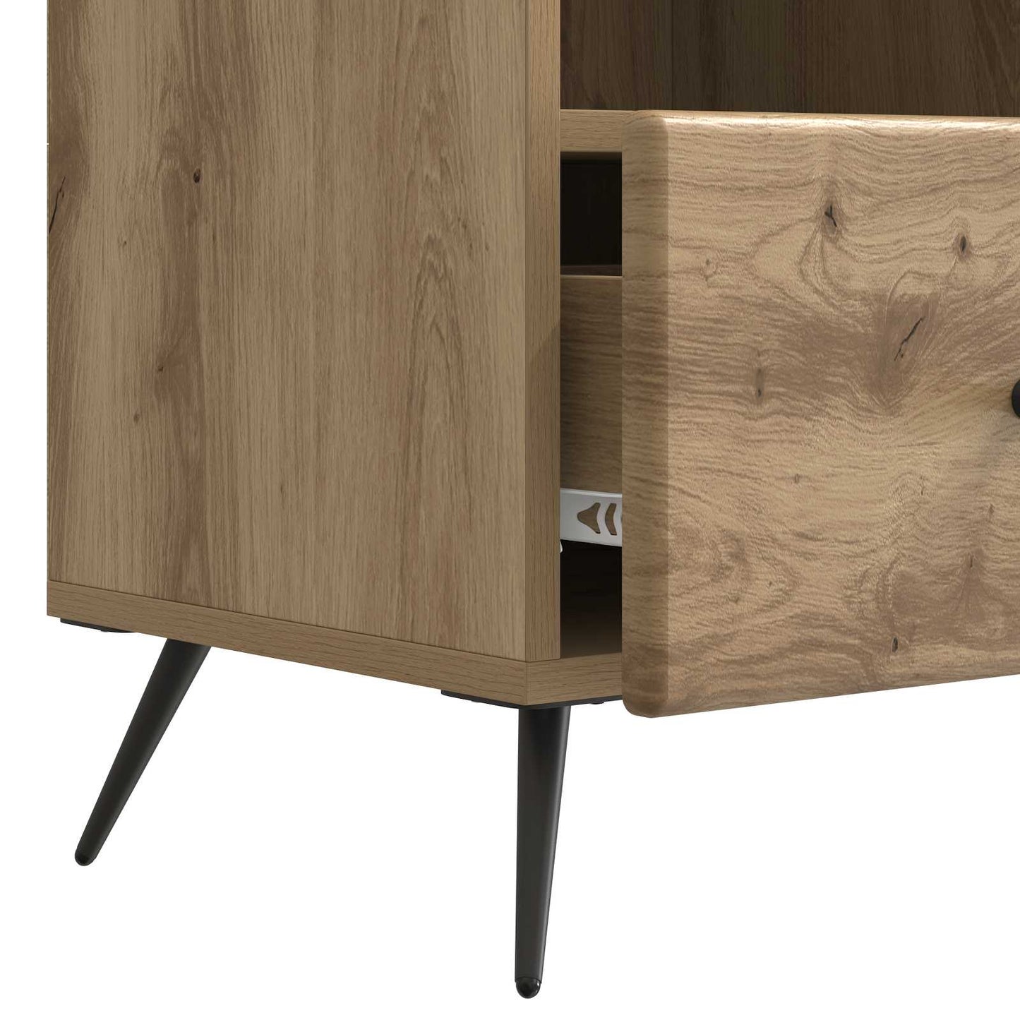 Mobile TV con cassetto Rovere Artigianale 102 x 34,5 x 50 cm | homemem39
