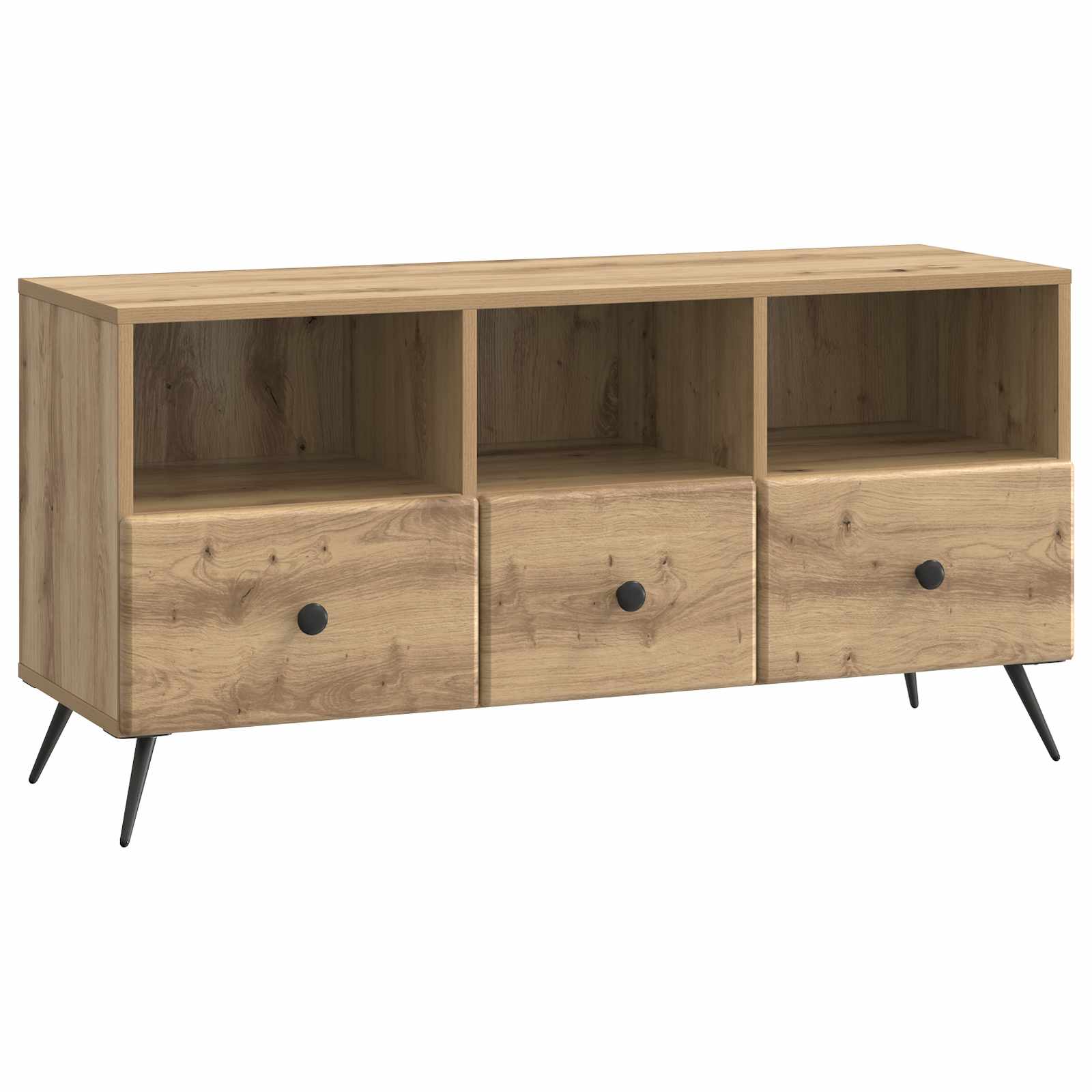 Mobile TV con cassetto Rovere Artigianale 102 x 34,5 x 50 cm | homemem39