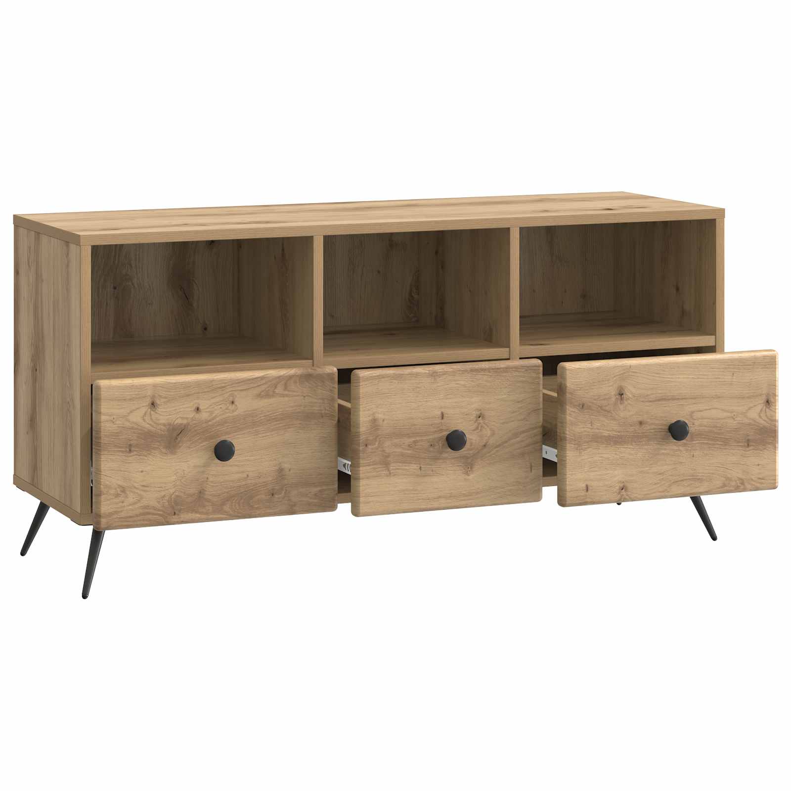 Mobile TV con cassetto Rovere Artigianale 102 x 34,5 x 50 cm | homemem39