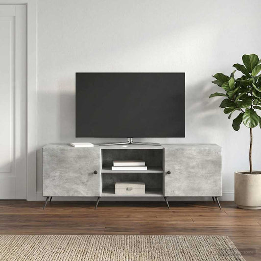 Mobile TV 150 x 31 x 50 cm Grigio Cemento Legno ingegnerizzato