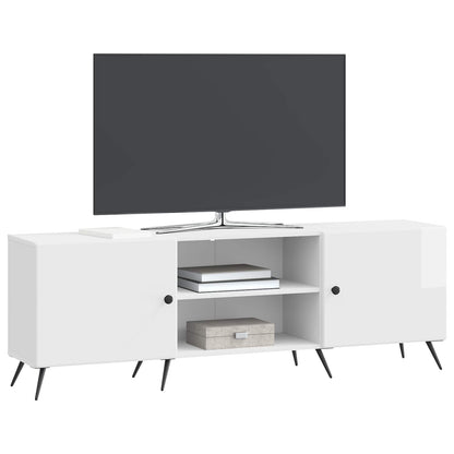 Mobile TV Bianco Lucido 150 x 31 x 50 cm Legno ingegnerizzato