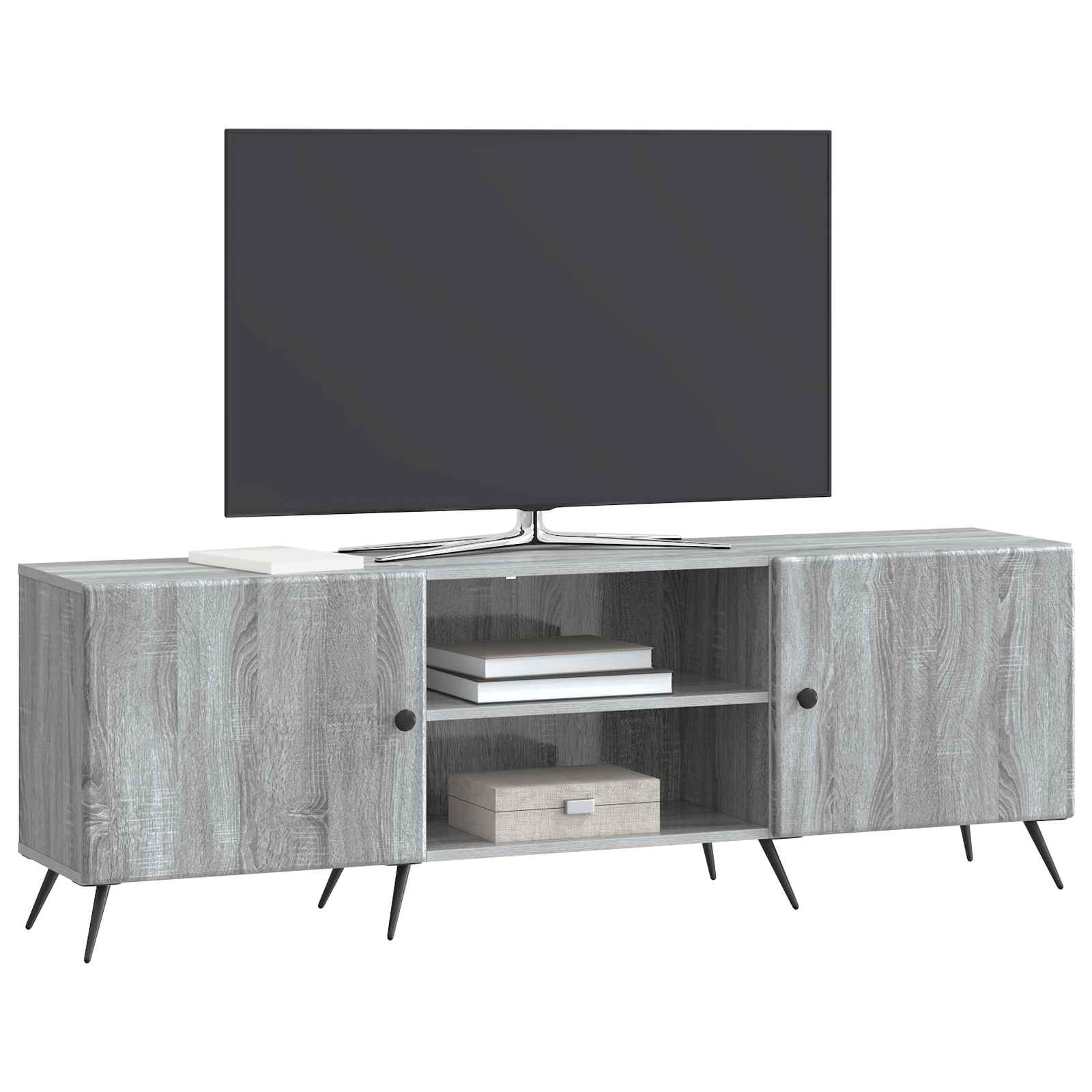 Mobile TV Grigio Sonoma 150 x 31 x 50 cm Legno ingegnerizzato | homemem39