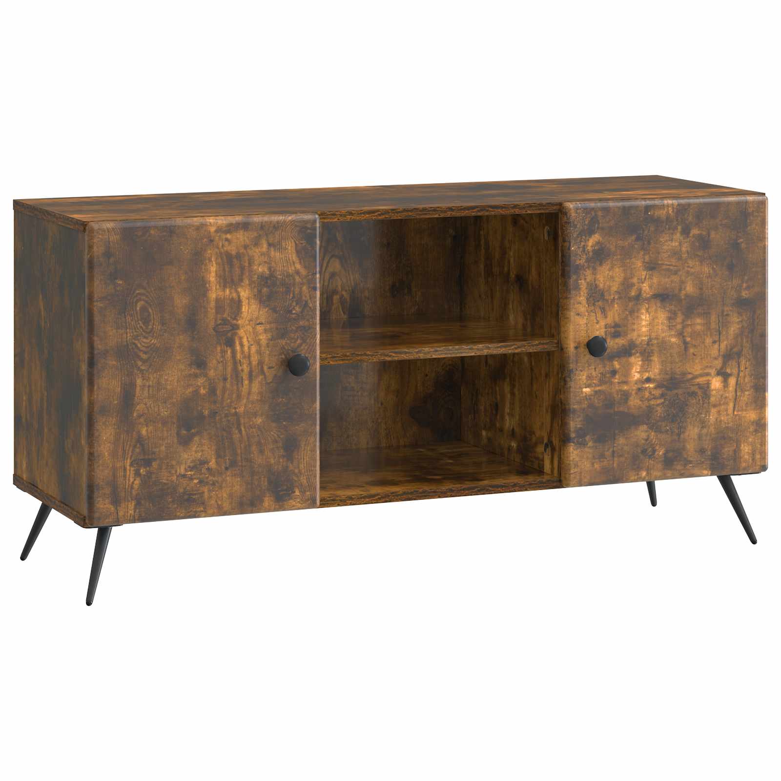 Mobile TV Rovere Fumo 102 x 34,5 x 50 cm Legno ingegnerizzato | homemem39