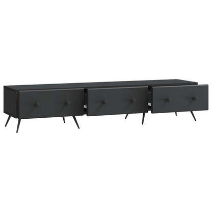 Mobile TV Nero 147 x 34,5 x 30 cm Legno ingegnerizzato