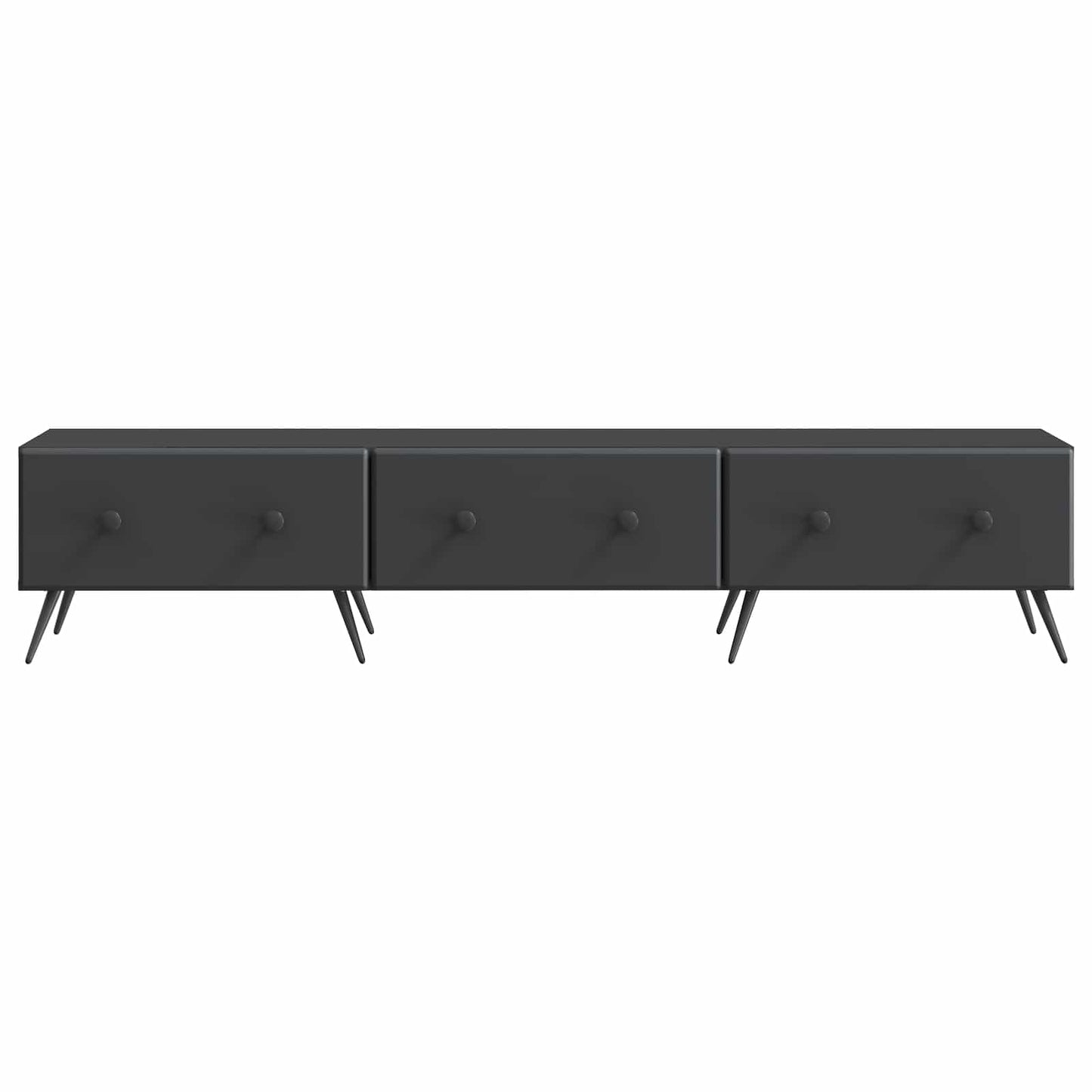 Mobile TV Nero 147 x 34,5 x 30 cm Legno ingegnerizzato | homemem39