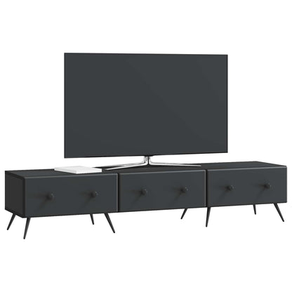 Mobile TV Nero 147 x 34,5 x 30 cm Legno ingegnerizzato | homemem39