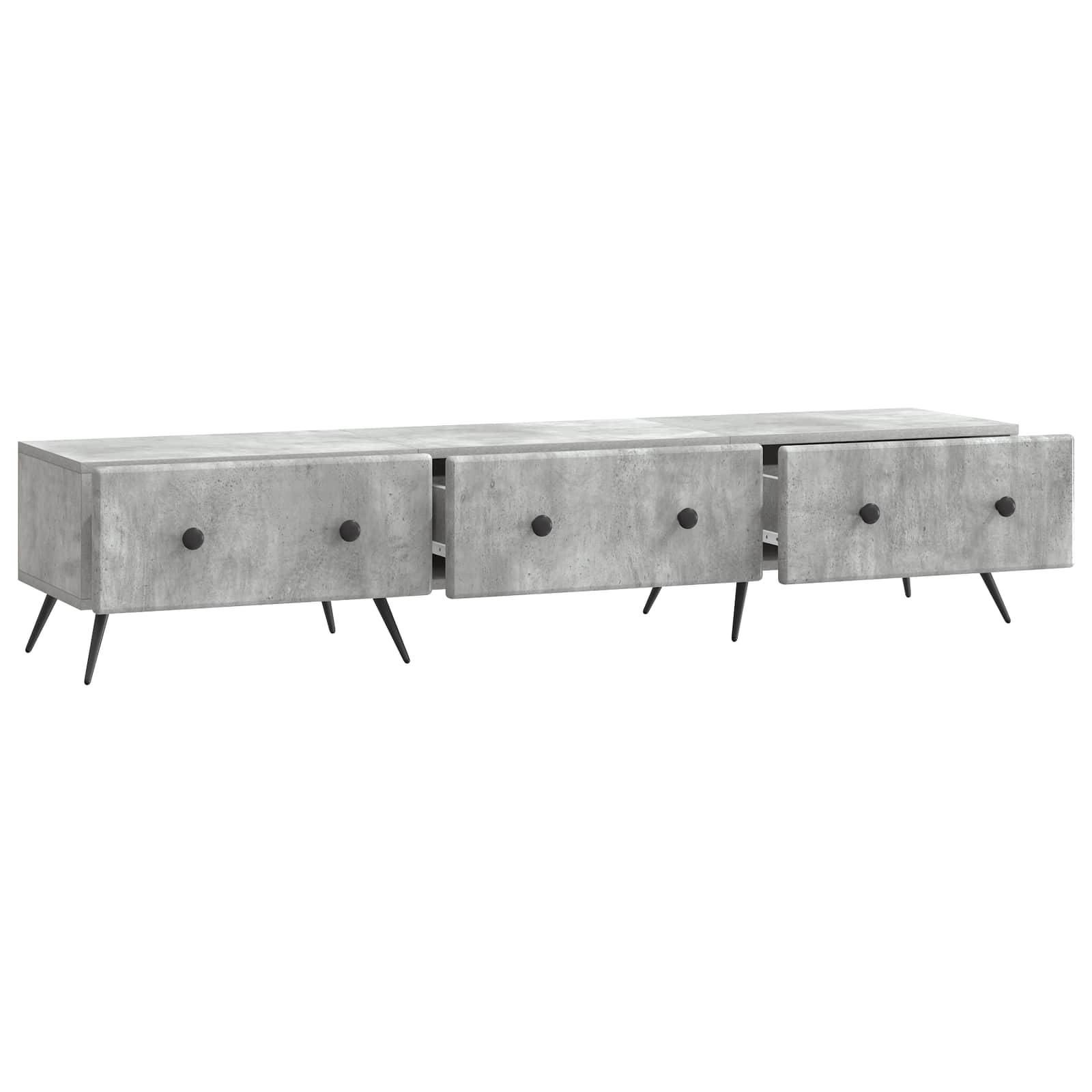 Mobile TV con cassetto Grigio Cemento 147 x 34,5 x 30 cm | homemem39