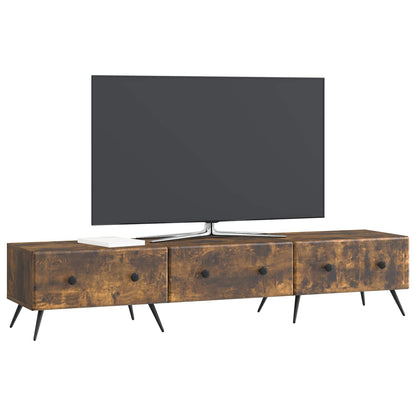 Mobile TV Rovere Fumo 147 x 34,5 x 30 cm Legno ingegnerizzato | homemem39