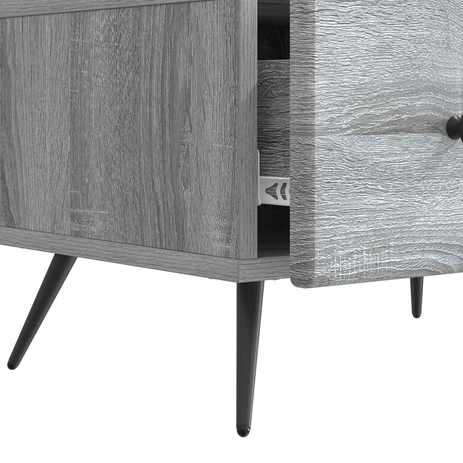 Mobile TV Grigio Sonoma 147 x 34,5 x 30 cm Legno ingegnerizzato | homemem39