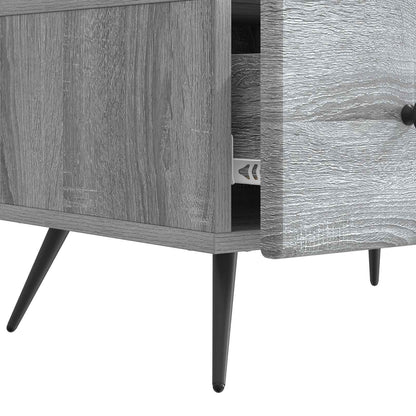 Mobile TV Grigio Sonoma 147 x 34,5 x 30 cm Legno ingegnerizzato | homemem39