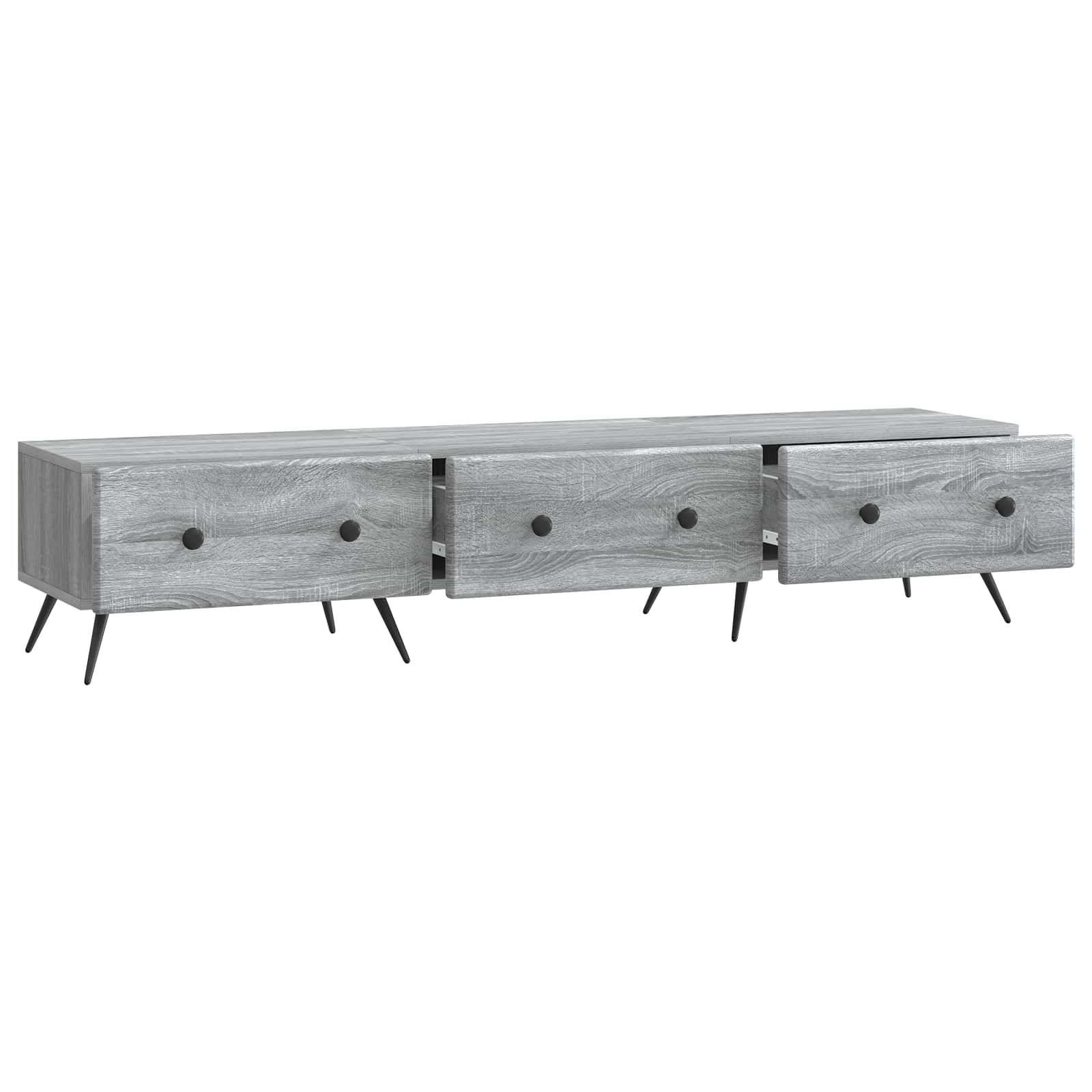 Mobile TV Grigio Sonoma 147 x 34,5 x 30 cm Legno ingegnerizzato | homemem39