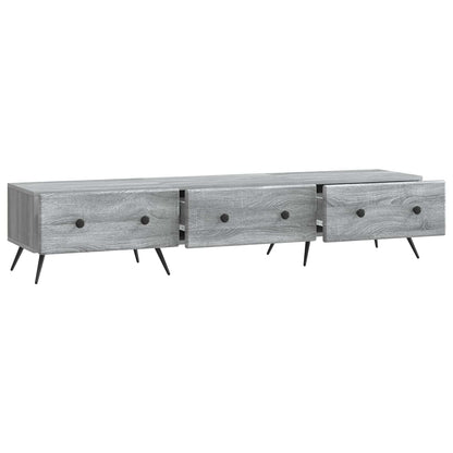 Mobile TV Grigio Sonoma 147 x 34,5 x 30 cm Legno ingegnerizzato | homemem39