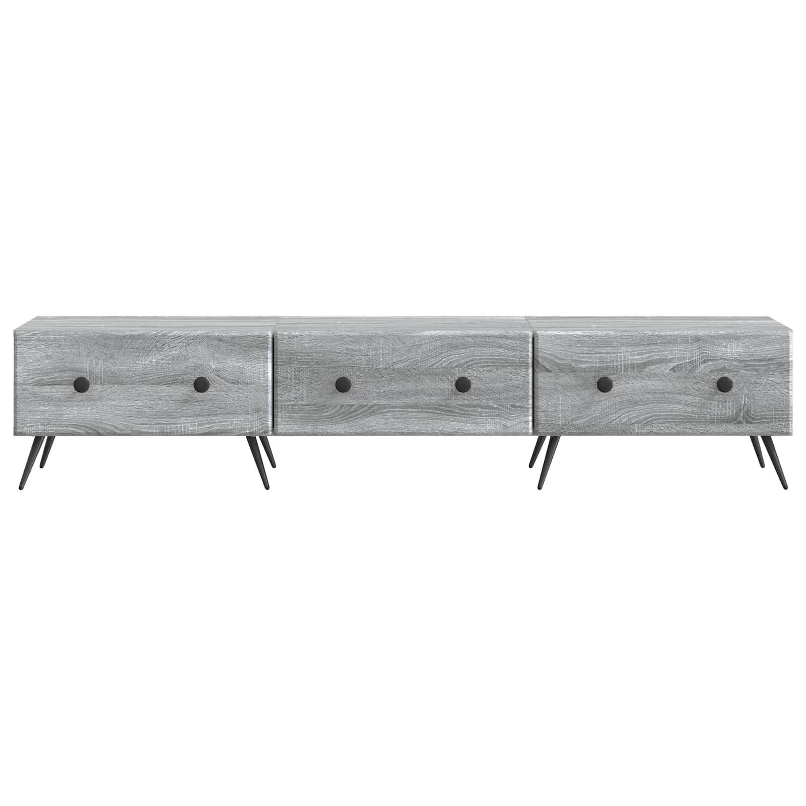 Mobile TV Grigio Sonoma 147 x 34,5 x 30 cm Legno ingegnerizzato | homemem39