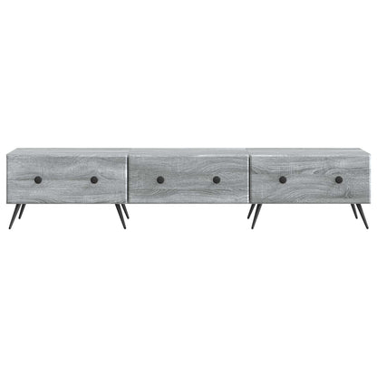 Mobile TV Grigio Sonoma 147 x 34,5 x 30 cm Legno ingegnerizzato | homemem39