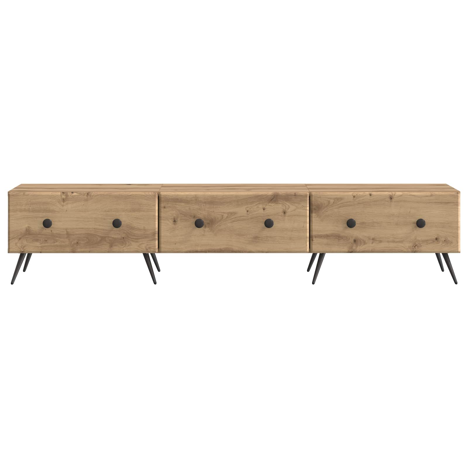 Mobile TV con cassetto Rovere Artigianale 147 x 34,5 x 30 cm | homemem39