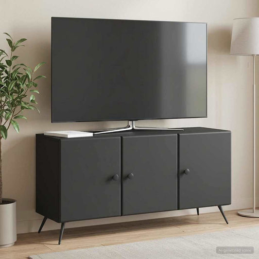 Mobile TV Nero 99 x 34,5 x 50 cm Legno ingegnerizzato