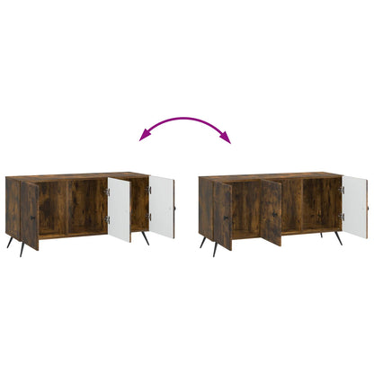 Mobile TV Rovere Fumo 99 x 34,5 x 50 cm Legno ingegnerizzato | homemem39