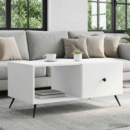 Tavolino da salotto Bianco 90 x 50 x 40 cm Legno ingegnerizzato