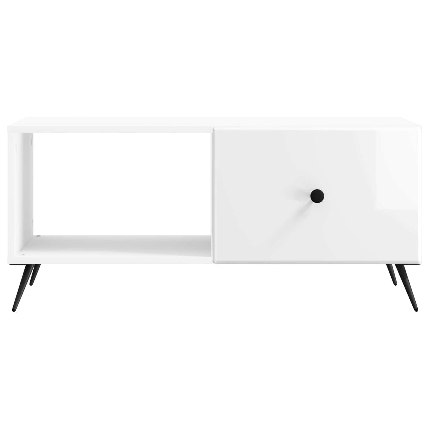 Tavolino da salotto Bianco Lucido 90 x 50 x 40 cm | homemem39