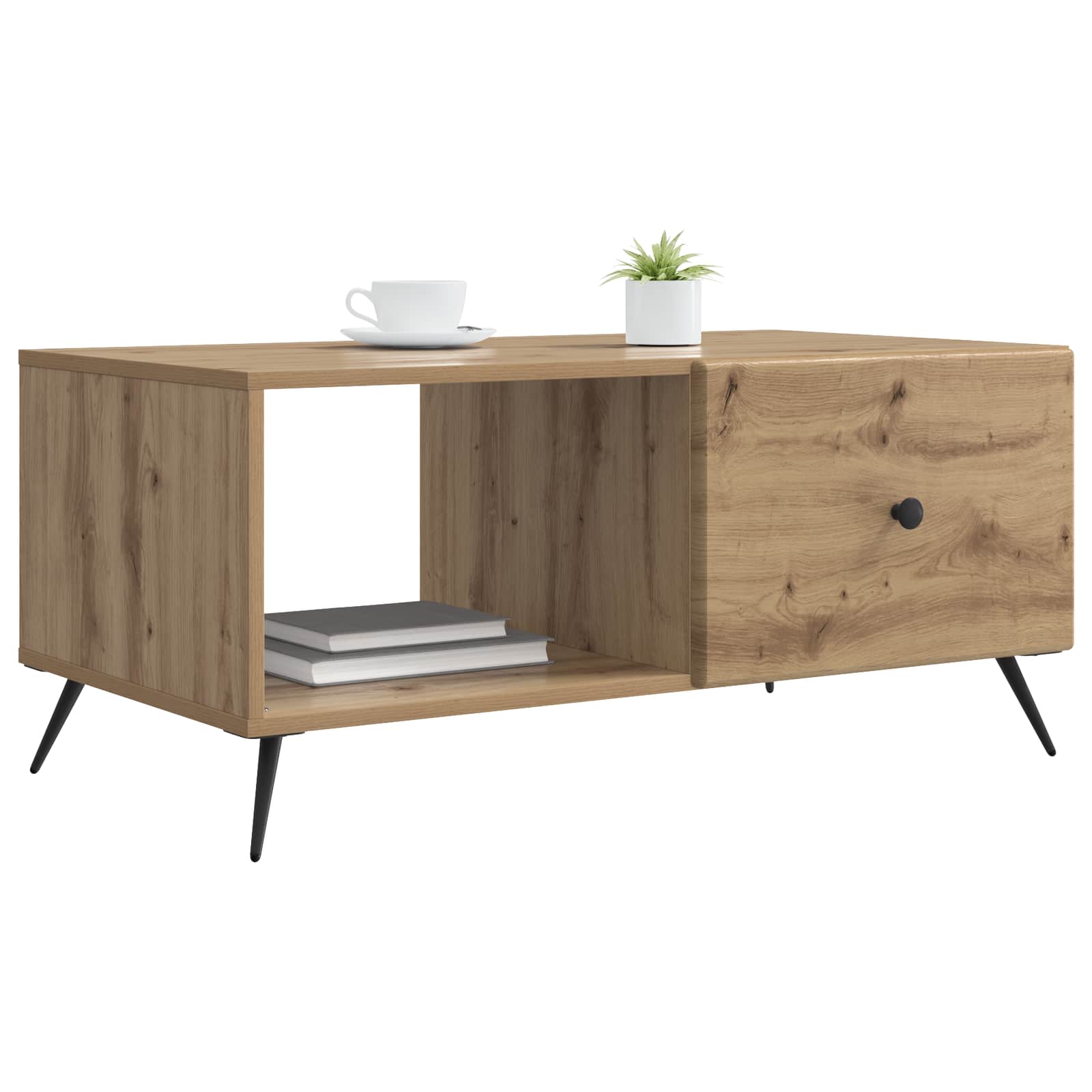 Tavolino da salotto Rovere Artigianale 90 x 50 x 40 cm | homemem39