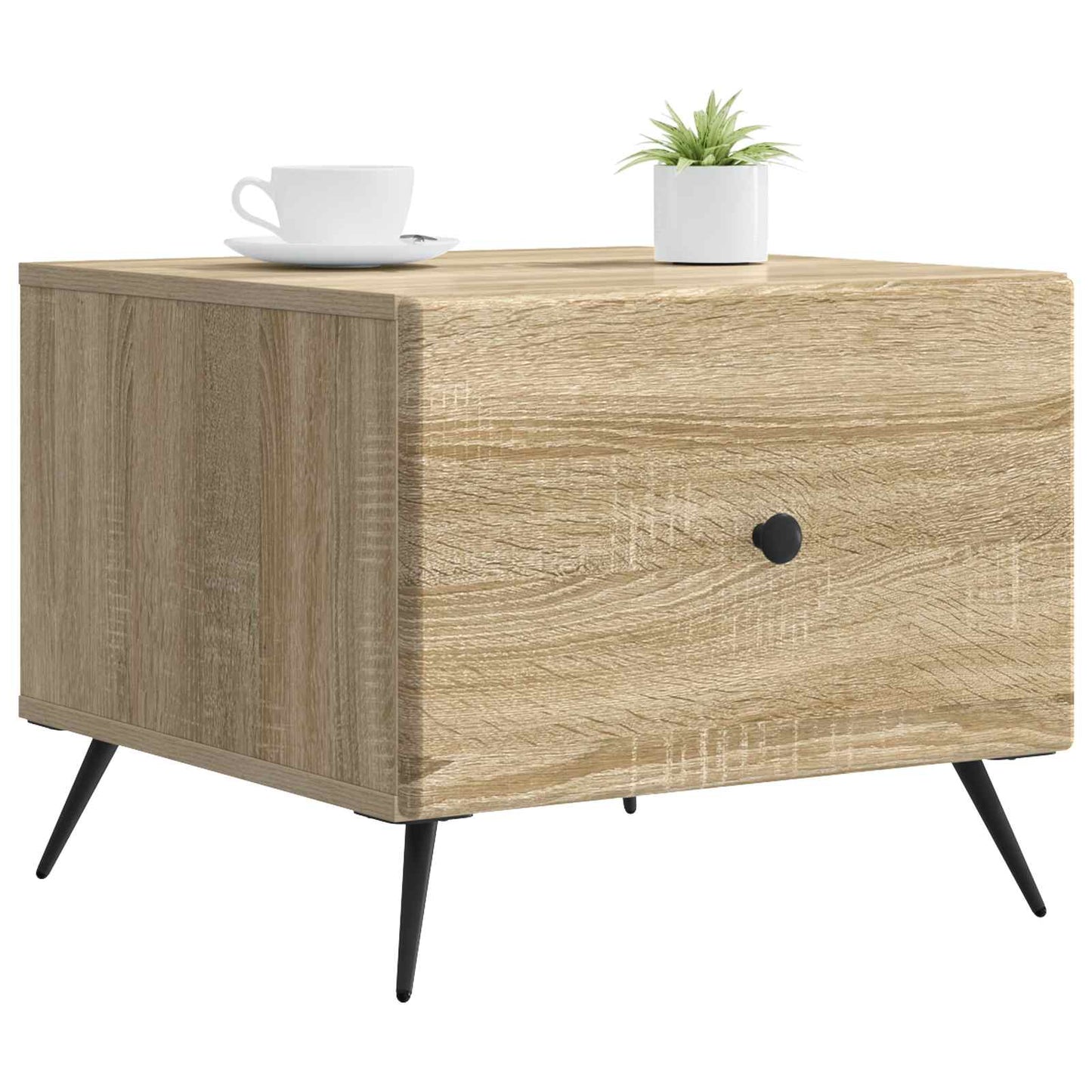 Tavolino da salotto con cassetto Rovere Sonoma 49 x 50 x 40 cm | homemem39