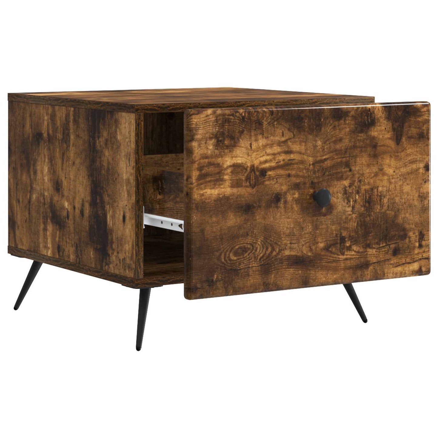 Tavolino da salotto con cassetto Rovere Fumo 49 x 50 x 40 cm | homemem39