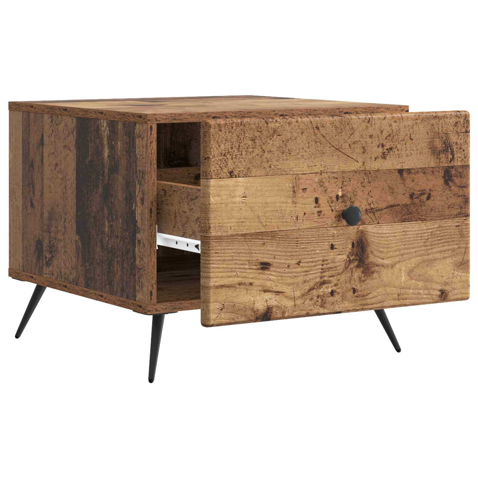 Tavolino da salotto con cassetto Legno antico 49 x 50 x 40 cm | homemem39