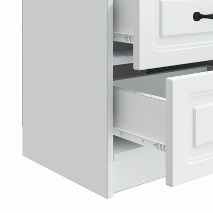 Armadio da Notte con cassetto Bianco 43 x 34,5 x 44,5 cm | homemem39