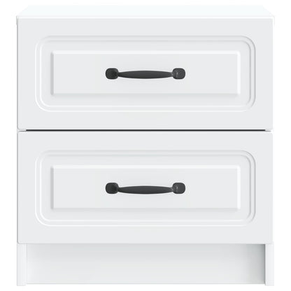 Armadio da Notte con cassetto Bianco 43 x 34,5 x 44,5 cm | homemem39