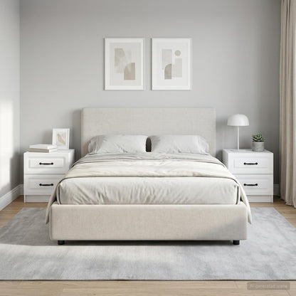 Armadio da Notte con cassetto 2 pcs Bianco 43 x 34,5 x 44,5 cm | homemem39