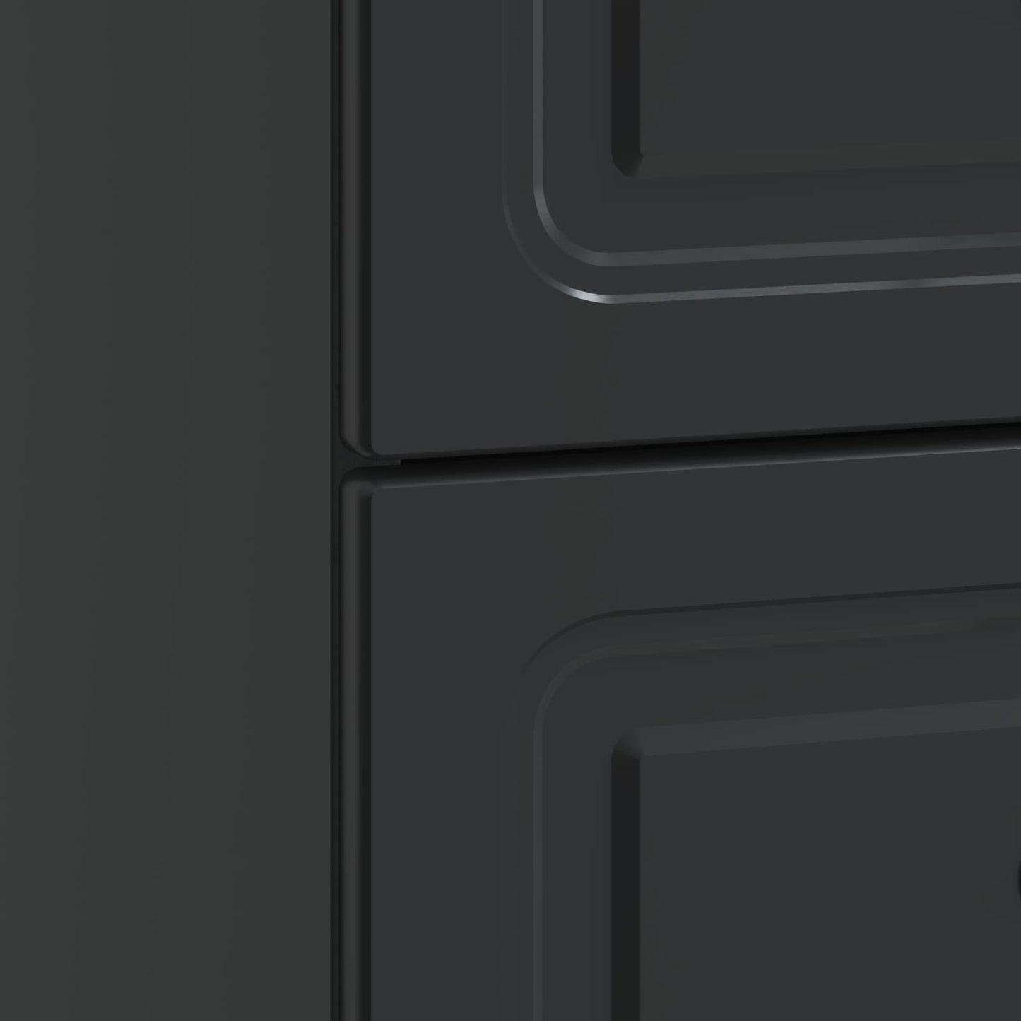 Armadio da Notte Nero 43 x 34,5 x 44,5 cm Legno ingegnerizzato | homemem39