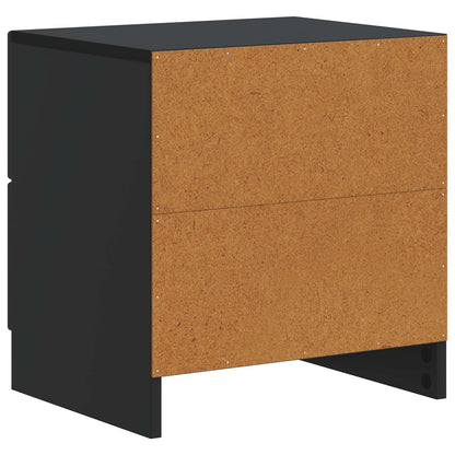 Armadio da Notte Nero 43 x 34,5 x 44,5 cm Legno ingegnerizzato | homemem39