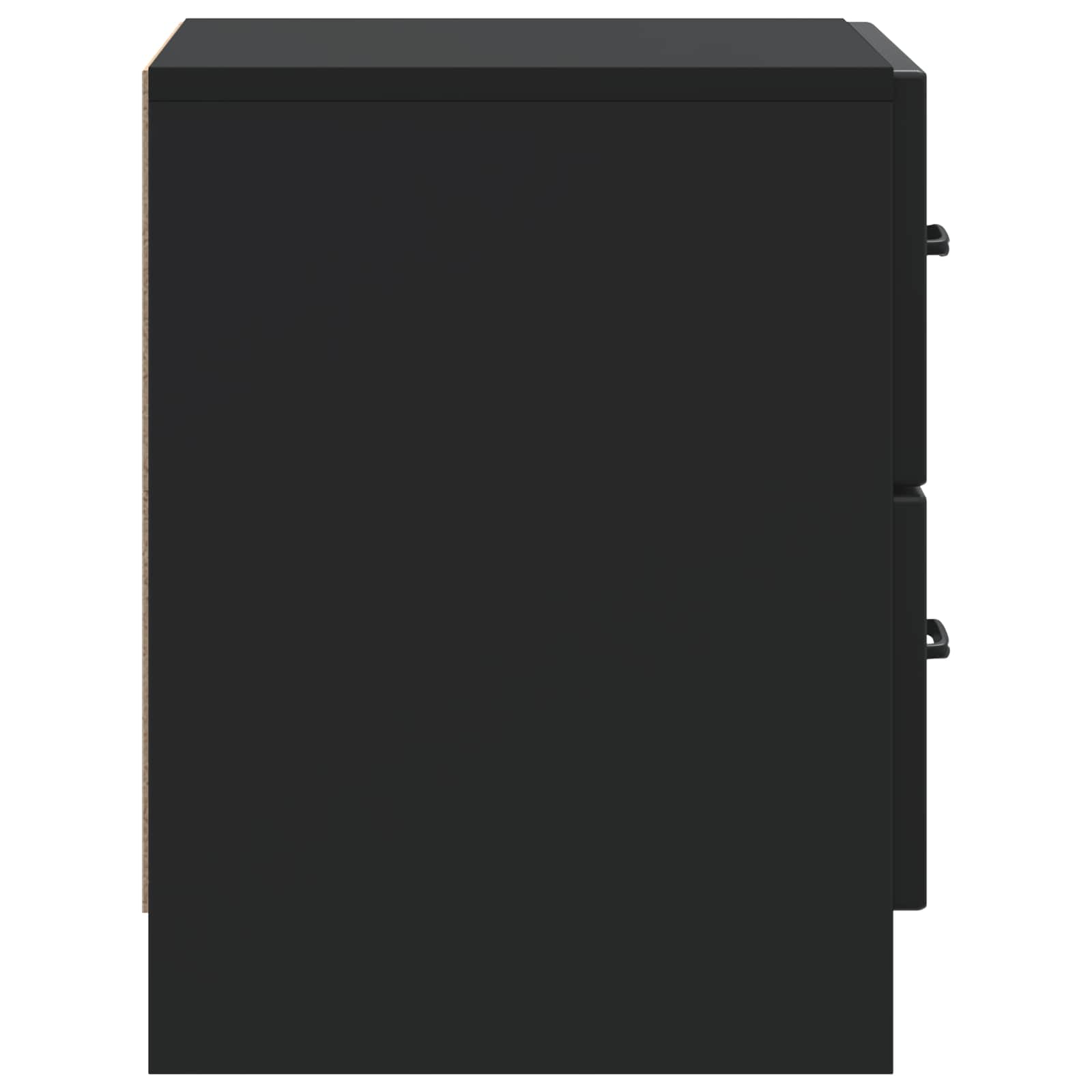 Armadio da Notte Nero 43 x 34,5 x 44,5 cm Legno ingegnerizzato | homemem39