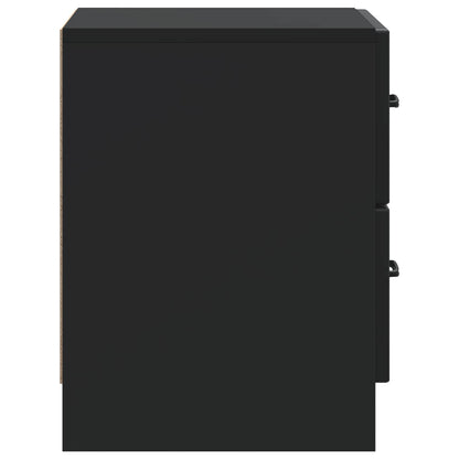 Armadio da Notte Nero 43 x 34,5 x 44,5 cm Legno ingegnerizzato | homemem39