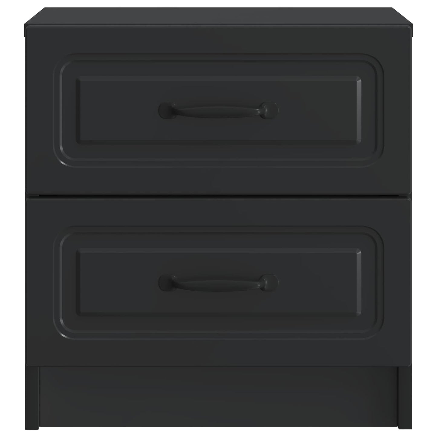 Armadio da Notte con cassetto 2 pcs Nero 43 x 34,5 x 44,5 cm | homemem39