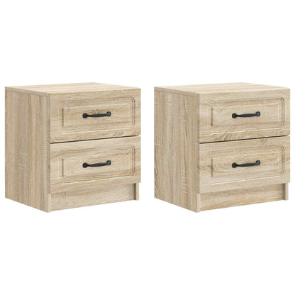 Armadio da Notte 2 pcs Rovere Sonoma 43 x 34,5 x 44,5 cm | homemem39