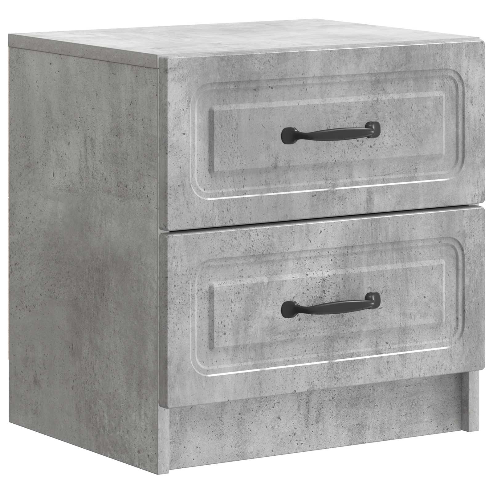 Armadio da Notte Grigio Cemento 43 x 34,5 x 44,5 cm | homemem39