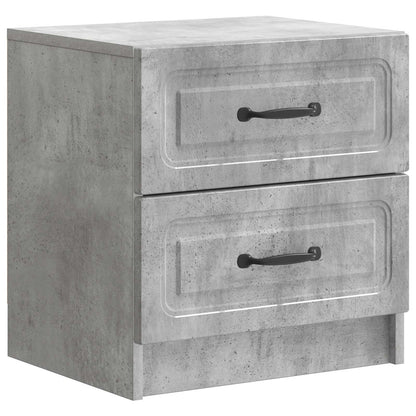 Armadio da Notte Grigio Cemento 43 x 34,5 x 44,5 cm | homemem39