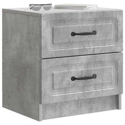 Armadio da Notte Grigio Cemento 43 x 34,5 x 44,5 cm | homemem39