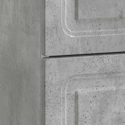 Armadio da Notte 2 pcs Grigio Cemento 43 x 34,5 x 44,5 cm | homemem39