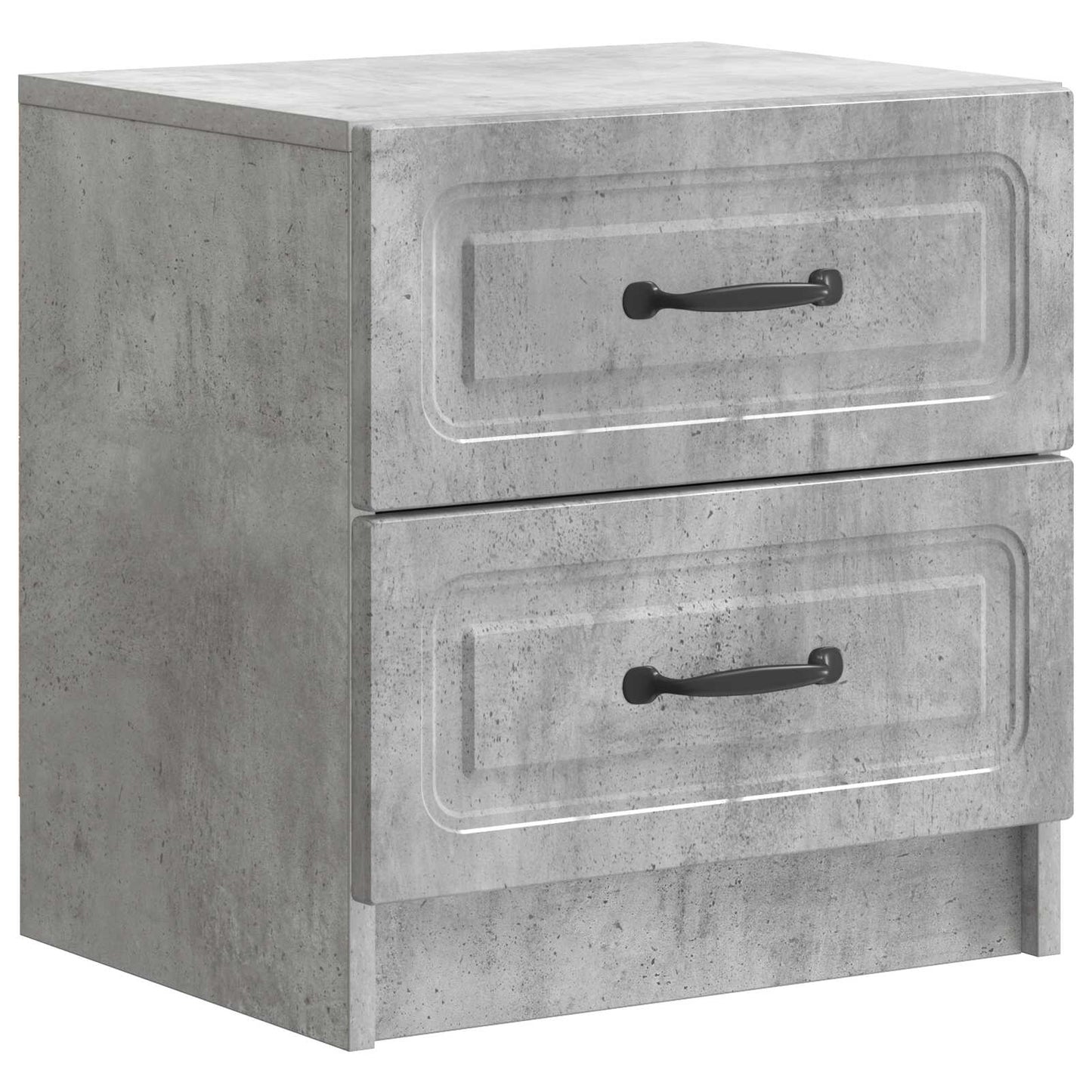 Armadio da Notte 2 pz Grigio Cemento 43 x 34,5 x 44,5 cm