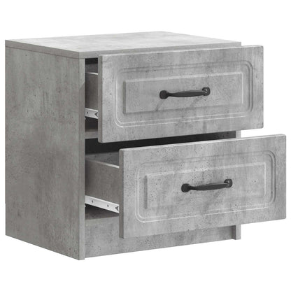 Armadio da Notte 2 pcs Grigio Cemento 43 x 34,5 x 44,5 cm | homemem39