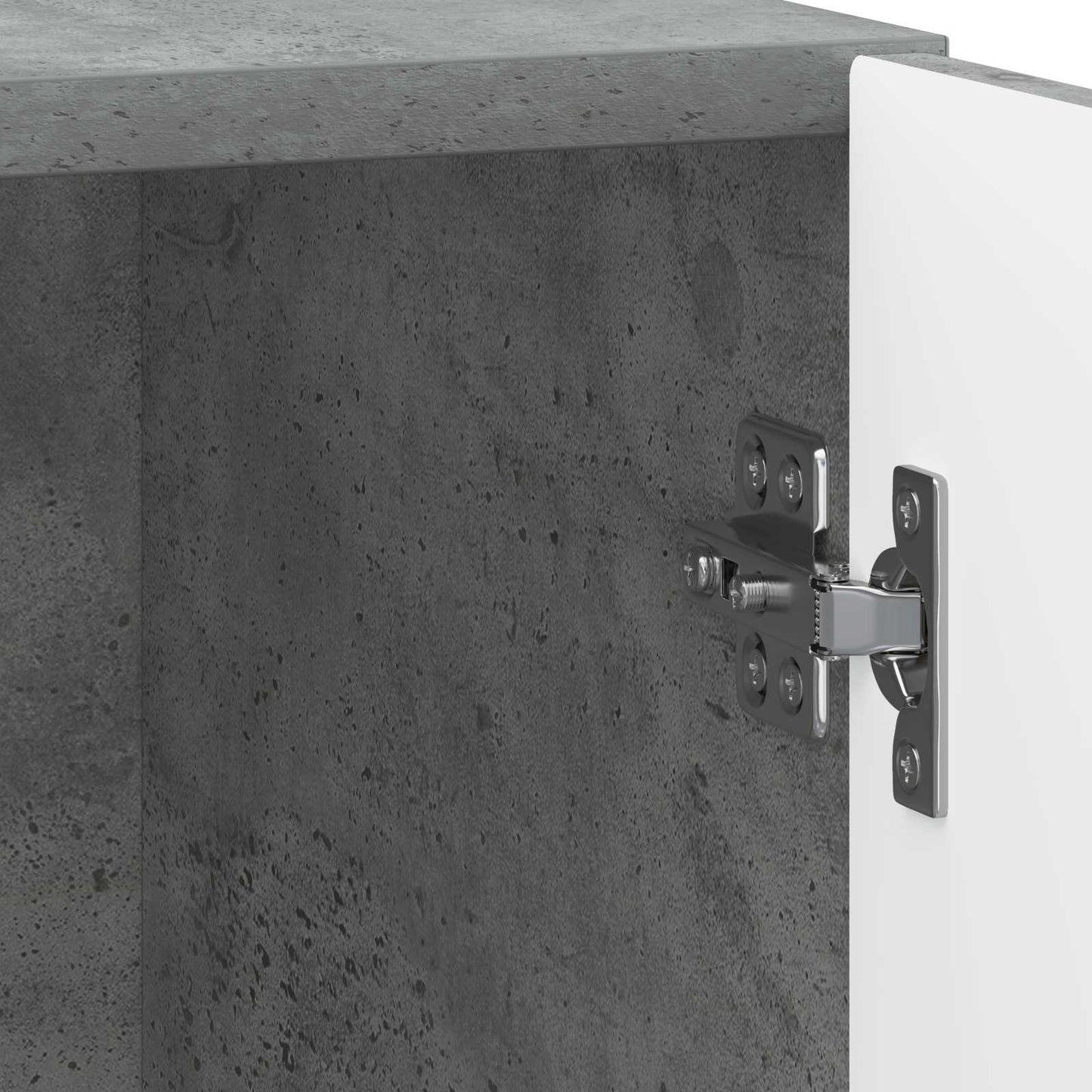 Armadio da Notte Grigio Cemento 43 x 34,5 x 47 cm | homemem39