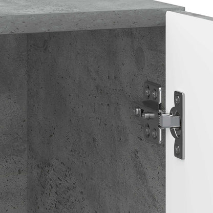 Armadio da Notte Grigio Cemento 43 x 34,5 x 47 cm | homemem39