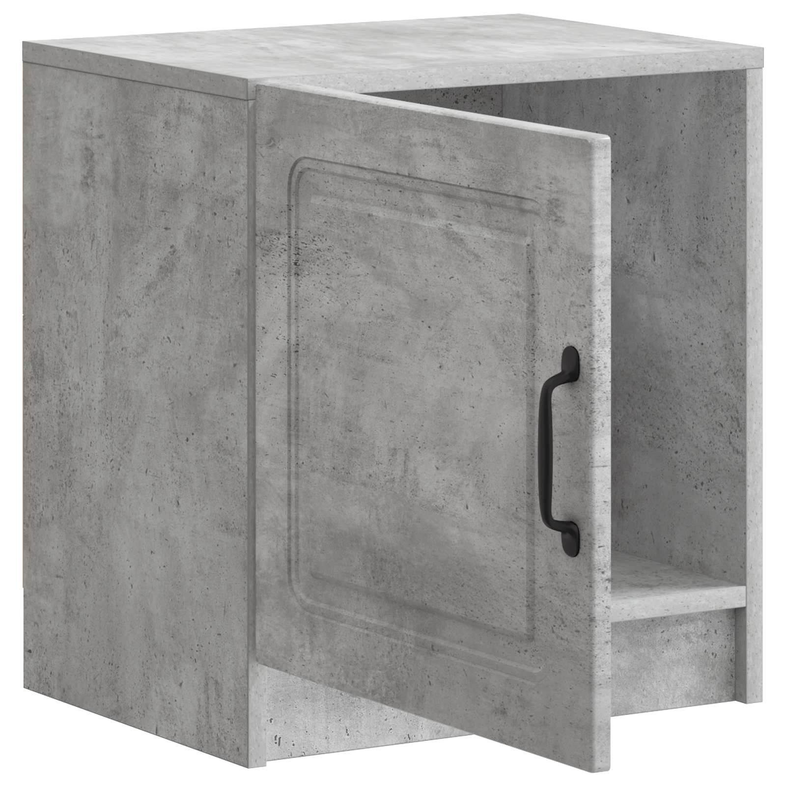 Armadio da Notte Grigio Cemento 43 x 34,5 x 47 cm | homemem39