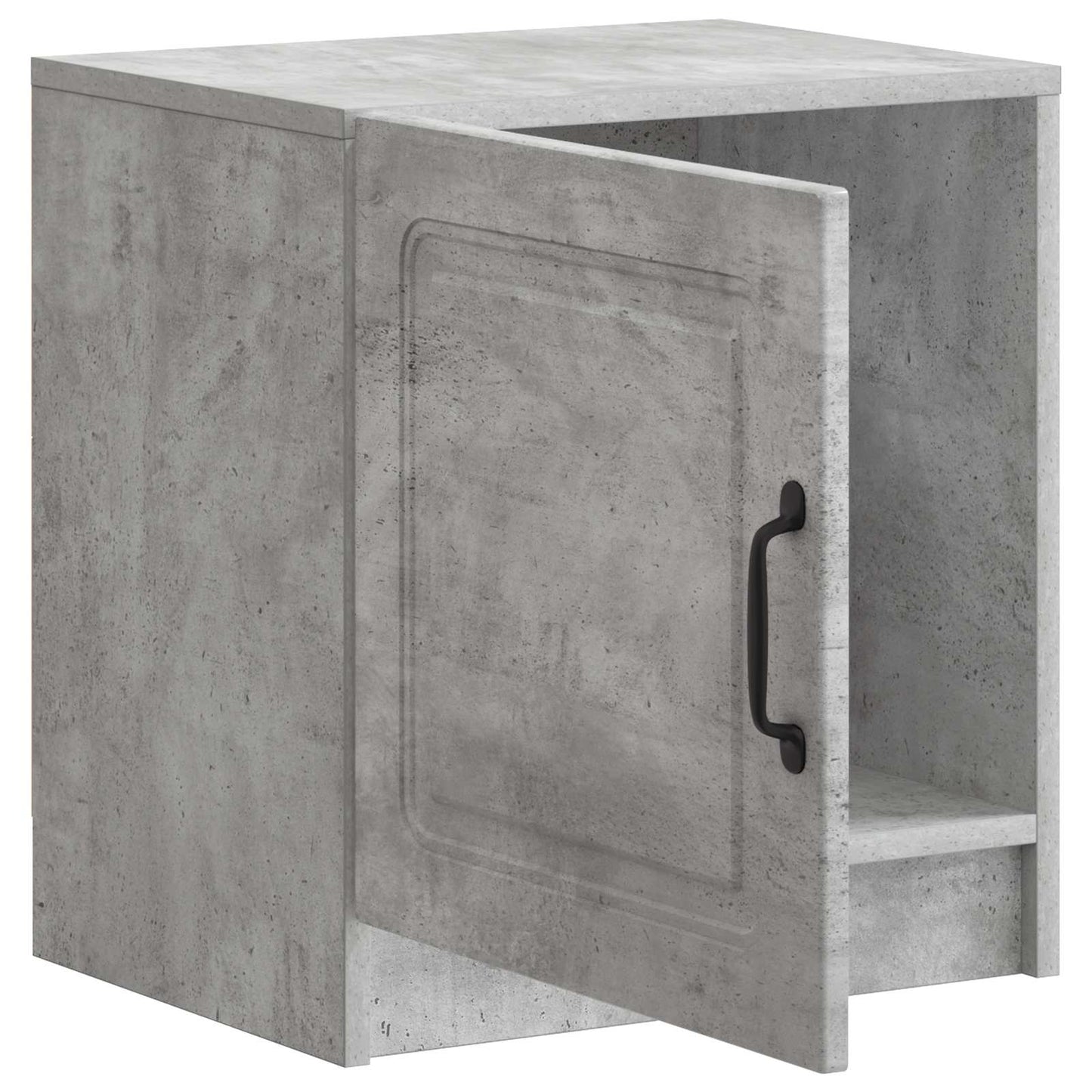 Armadio da Notte 2 pcs Grigio Cemento 43 x 34,5 x 47 cm | homemem39