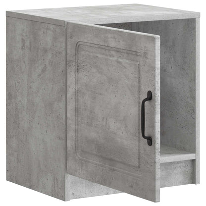 Armadio da Notte 2 pcs Grigio Cemento 43 x 34,5 x 47 cm | homemem39