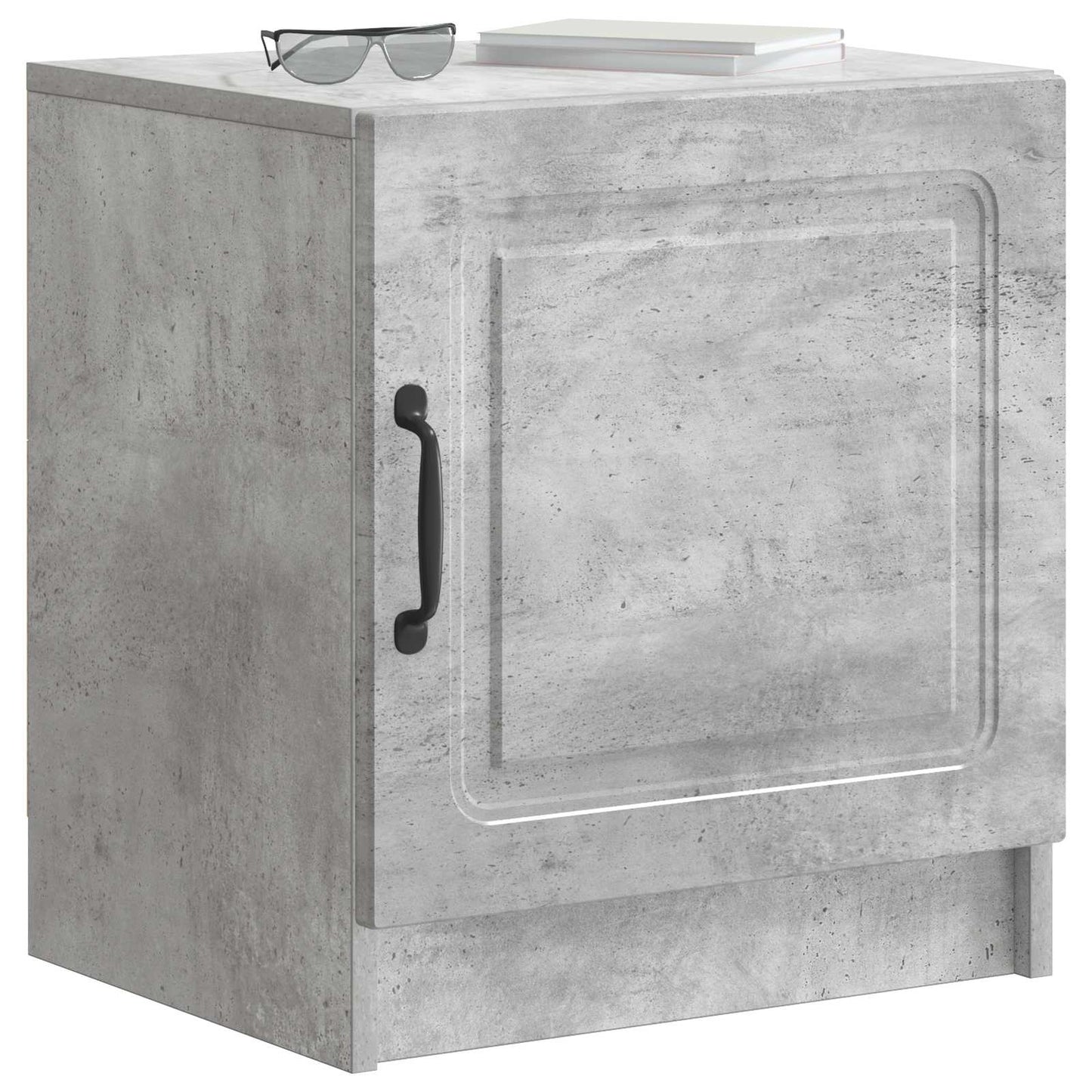 Armadio da Notte 2 pz Grigio Cemento 43 x 34,5 x 47 cm