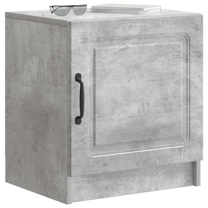 Armadio da Notte 2 pz Grigio Cemento 43 x 34,5 x 47 cm