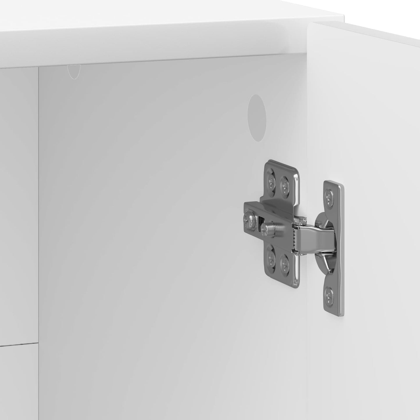 Armadio da Notte Bianco Lucido 43 x 34,5 x 47 cm | homemem39